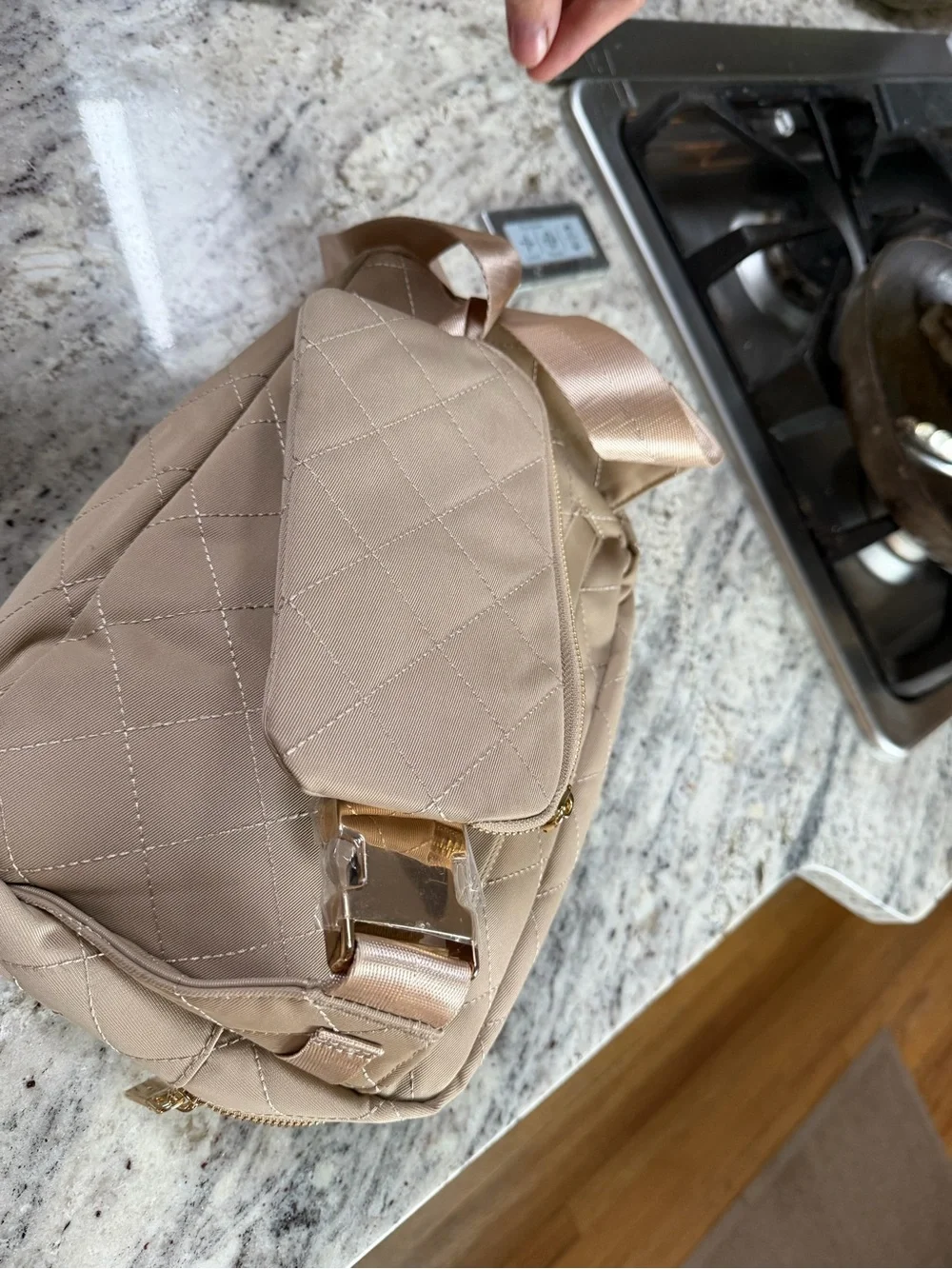 Lion & light- jetsetter mini diaper bag - beige